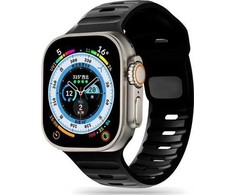 Apyrankė Apple Watch 4 / 5 / 6 / 7 / 8 / SE / Ultra (42 / 44 / 45 / 49 mm) Tech-Protect Iconband Line juodos spalvos