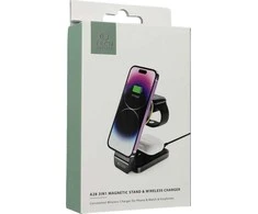 Tech-Protect įkroviklis MagSafe Tech-Protect Qi15W-A28 3in1 magnetinis belaidis įkroviklis juodas