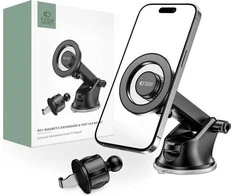Tech-Protect N51 automobilinis telefono laikiklis su MagSafe for Cockpit/Air Vent – juodos spalvos