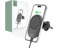 Magnetic MagSafe Automobilinis laikiklis Wireless Charging 15W for Vent Car Tech-Protect mm15W-V1 juodos spalvos