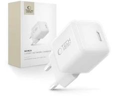 „Tech-Protect NCM25 USB-C PD 25W“ sieninis įkroviklis - Baltas