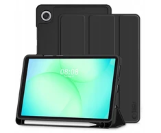 Tech Protect TechProtect SmartCase Pen dėklas skirtas Samsung Galaxy Tab A9 / A11 8.7 X110 / X115 / X133 / X135 – juodos spalvos