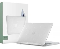 Tech-Protect SmartShell dėklas Apple MacBook Air 13" M2 / M3 / 2022-2024 – skaidrus ir blizgus