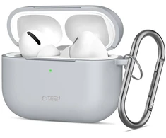 „Tech-Protect“ silikoninis kabliuko formos dėklas „AirPods Pro“ – pilkas