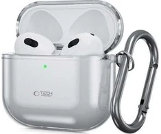 Dėklas Tech-Protect FlexAir Apple AirPods 4 – pilkos spalvos