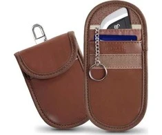 Tech-Protect KLR100 RFID Blocking Car Key – dėklas rudos spalvos