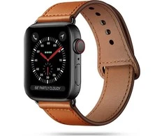 Tech Protect Išmaniojo laikrodžio Apple 1/2/3/4/5/6 odinis dirželis, Rudos spalvos, 42/44mm