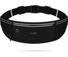 TECH-PROTECT M3 UNIVERSAL SPORT WAIST BAG dėklas telefonui juodos spalvos