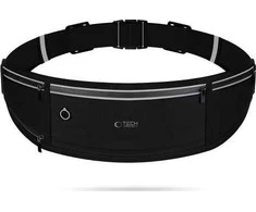 TECH-PROTECT M3 UNIVERSAL SPORT WAIST BAG dėklas telefonui juodos spalvos