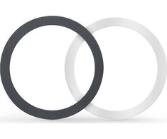 Dėklas Tech-Protect MagMat MagSafe magnetic ring universal – juodos spalvos / sidabrinės spalvos (2 pcs.)