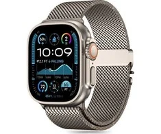 Tech-Protect Milano Apple Watch 6 / 7 / 8 / 9 / 10 / SE / Ultra 1 / 2 (44 / 45 / 46 / 49 mm) titano