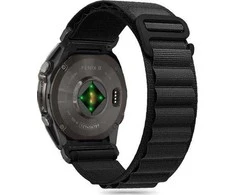 Tech-Protect nylon Pro Garmin Fenix 5 / 6 / 6 Pro / 7 / 8 (47 mm) / E juodos spalvos