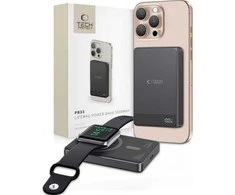 „Tech-Protect PB33 LifeMag MagSafe 5000mAh“ išorinė baterija – juodos spalvos