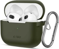 Apple AirPods 3 Tech-Protect silikoninis Olive dėklas ausinėms žalios spalvos
