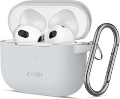 Apple AirPods 3 Tech-Protect silikoninis Crayon dėklas ausinėms pilkos spalvos