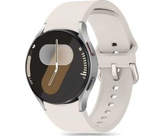 Apyrankė Samsung Galaxy Watch 4 / 5 / 5 PRO / 6 / 7 / FE Tech-Protect silikoninė Starlight kreminės spalvos