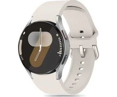 Apyrankė Samsung Galaxy Watch 4 / 5 / 5 PRO / 6 / 7 / FE Tech-Protect silikoninė Starlight kreminės spalvos