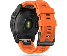 Išmaniojo laikrodžio Garmin Fenix 3/5X/5X PLUS/6 Pro/6X/7X dirželis, 26 mm, Oranžinės spalvos