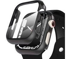 Tech Protect Išmaniojo laikrodžio Apple Watch 7 ekrano rėmelis, Juodos spalvos, 45mm