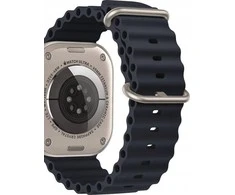 Išmaniojo laikrodžio Apple 4/5/6/7/8/SE/ULTRA  dirželis, Juodos spalvos, 42/44/45/49mm