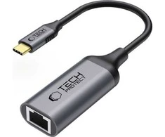 Tech-Protect UltraBoost USB-C į Ethernet RJ45 1000Mbps adapteris - Juodas
