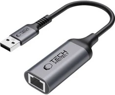 Tech-Protect UltraBoost USB-A 3.0 / Ethernet RJ45 1000Mbps adapteris - Juodas
