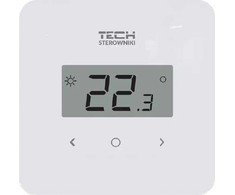 Tech Kambarių reguliatorius T- 2.1, dvibūsena su drėgmės matavimo, paviršiaus montavimo, balta STT -2.1WH