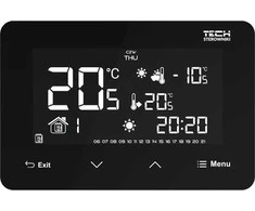 Tech ST-293z v2 belaidis valdiklis, juodas, dviejų būsenų kambarys (stiklinis priekinis skydelis)