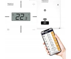 Belaidis patalpų termostatas, baltas, T-2x Wi-Fi, Tech controllers