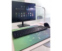 Techly Belaidė klaviatūra RF 2.4GHz USB šokolado spalvos