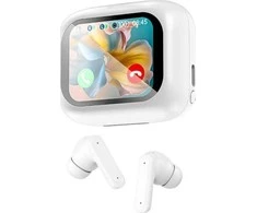 Ausinės Techly Ausinės į ausis įkišamos belaidės Bluetooth redukcja szumów ANC ekran LCD
