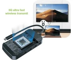 AV signalo perdavimo sistema Techly belaidis vaizdo siųstuvas USB-C į HDMI 1080p iki 30 m