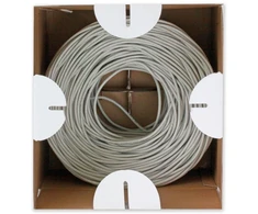 Techly Cat6 UTP susuktos poros kabelis, 305 m, 100 % CU, pilkas
