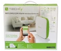 Techly GSM signalizacijos komplektas su pulteliu/klaviatūra/jutikliais/nuotolinio valdymo pulteliais/RFID kortelėmis