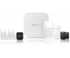 Techly GSM signalizacijos komplektas su pulteliu/klaviatūra/jutikliais/nuotolinio valdymo pulteliais/RFID kortelėmis
