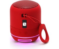 TECHLY Wireless Nešiojama kolonėlė with Speakerphone and LED Lights Raudona