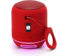 TECHLY Wireless Nešiojama kolonėlė with Speakerphone and LED Lights Raudona