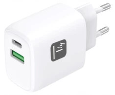Techly Įkroviklis jungiama į tinklą GaN USB-C 20W PD i USB-A 18W QC