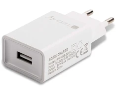 Techly Įkroviklis jungiama į tinklą USB 12W/2.4A 5V balta