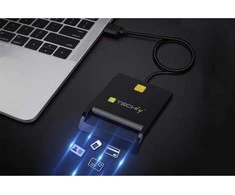 Techly Išmaniųjų kortelių USB-A kortelių skaitytuvas