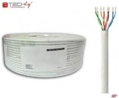 Tinklo kabelis - Techly ITP8-FLU-0100 Cat5e 100 m Pilkas