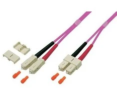 Techly Šviesolaidinis kabelis OM4 50/125 MM SC-SC Duplex 1m