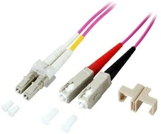 Techly Šviesolaidinis kabelis OM4 50/125 MM SC-LC Duplex 2m