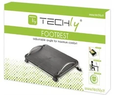 TECHLY 305564 Techly Ergonomiška kojų atrama su kampo reguliavimu, juoda