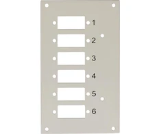 Techly 109818 Panel przedni na 6 adapterów SC Duplex lub LC Quad, do przełącznicy DIN