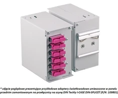 Techly 109818 Panel przedni na 6 adapterów SC Duplex lub LC Quad, do przełącznicy DIN
