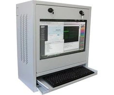 TECHLY PC LCD monitorius ir klaviatūros saugos spintelė 22 colių Pilkas