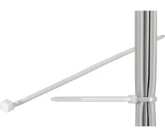 Techly Techly Kabelių raiščiai 370X3,6mm balti 100vnt