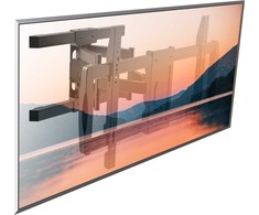 Laikiklis Techly ICA-PLB-473, 200 x 100 mm, 600 x 400 mm, -15 - 5°, 180°, plienas, juodas