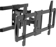 Laikiklis Techly ICA-PLB-473, 200 x 100 mm, 600 x 400 mm, -15 - 5°, 180°, plienas, juodas